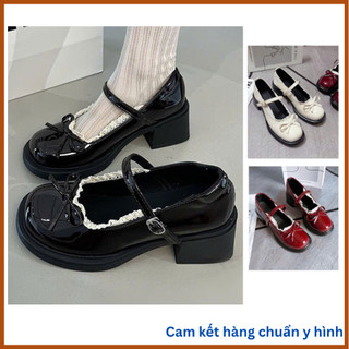 Giày nữ giày lolita đế cao 5p thời trang phong cách Hàn Quốc 2025 Hót Hít MS418