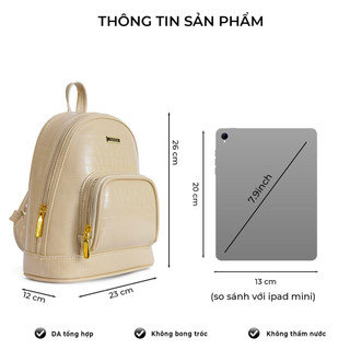 Balo họa tiết da cá sấu BG023- chính hãng nhà VACHINO