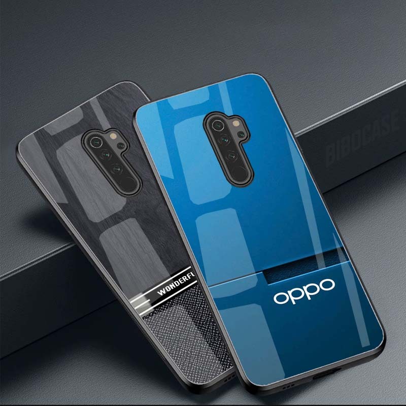 Ốp Lưng OPPO A5(2020), A9(2020) mặt kính cường lực cao cấp, hàng new