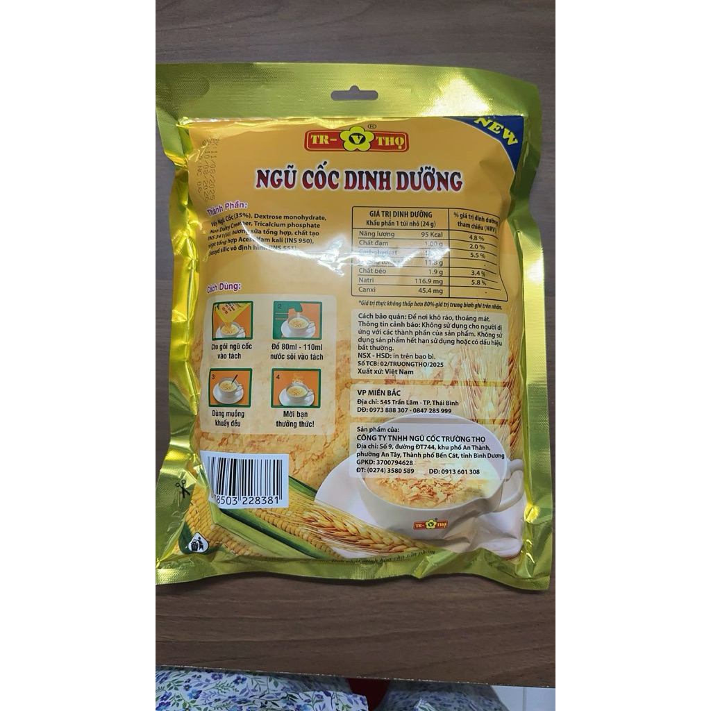 Ngũ cốc dinh dưỡng Trường Thọ  HSD 2/2027——-