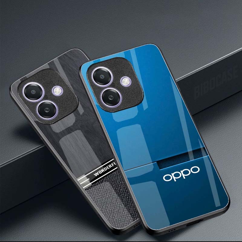Ốp Lưng OPPO A3, A3X, A5 PRO mặt kính cường lực cao cấp, hàng new