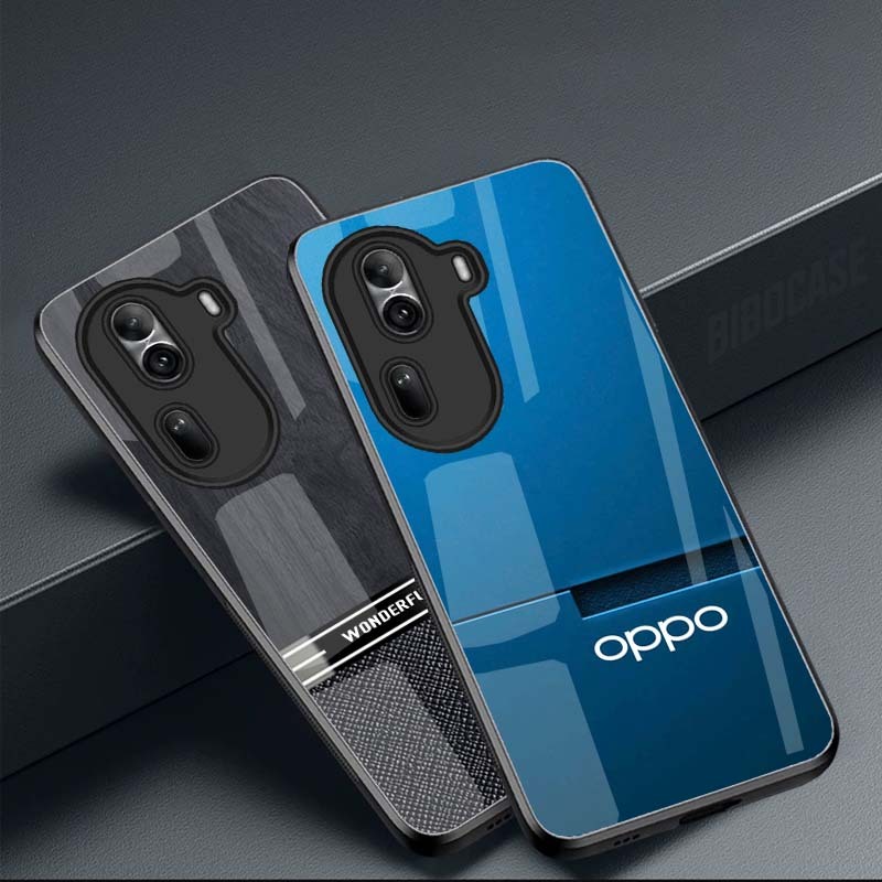 Ốp Lưng OPPO RENO 11 5G, RENO 11 PRO 5G mặt kính cường lực cao cấp, hàng new
