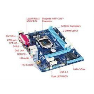 Mainboard (Bo mạch chính)GIGABYTE GA H61M-DS2 I like new Box Bảo hành 36 tháng bởi nhà cung cấp