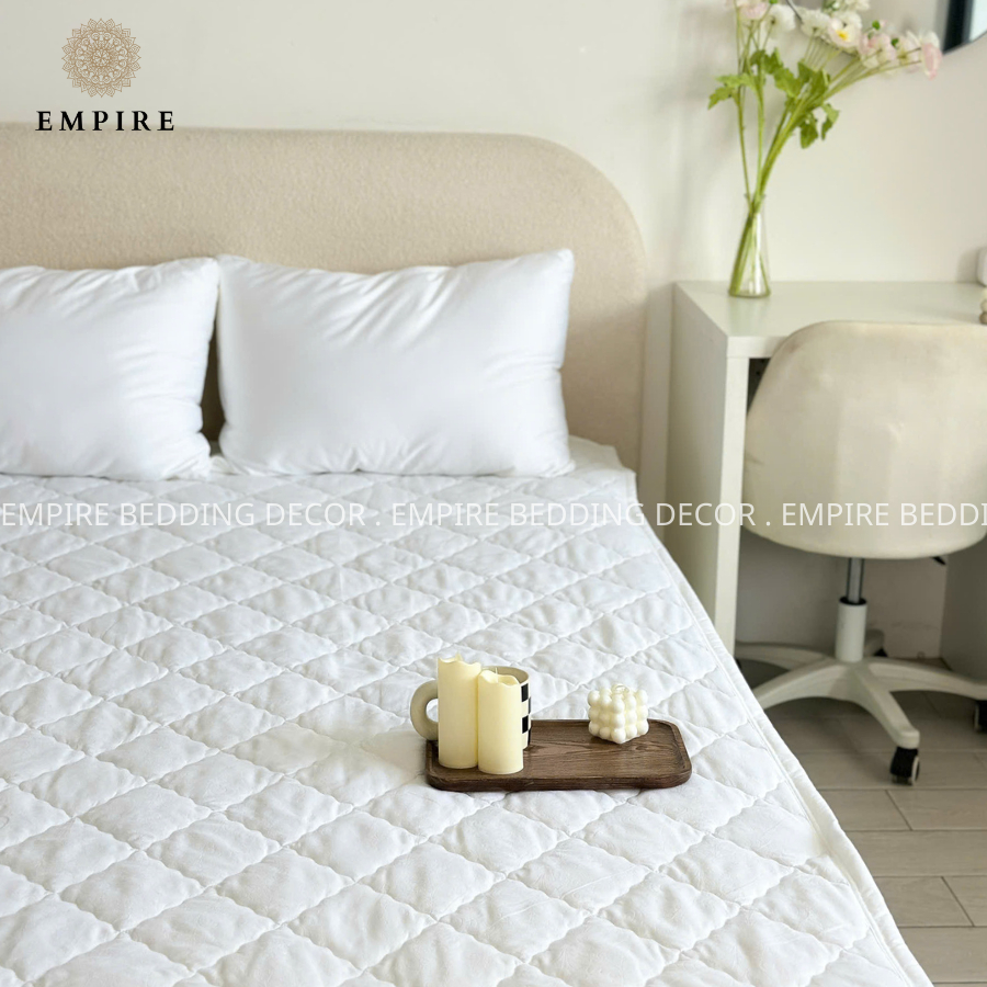 Tấm lót nệm chống thấm cao cấp EMPIRE cao cấp ga tấm lót bảo vệ nệm chống thấm nước cho bé cao cấp