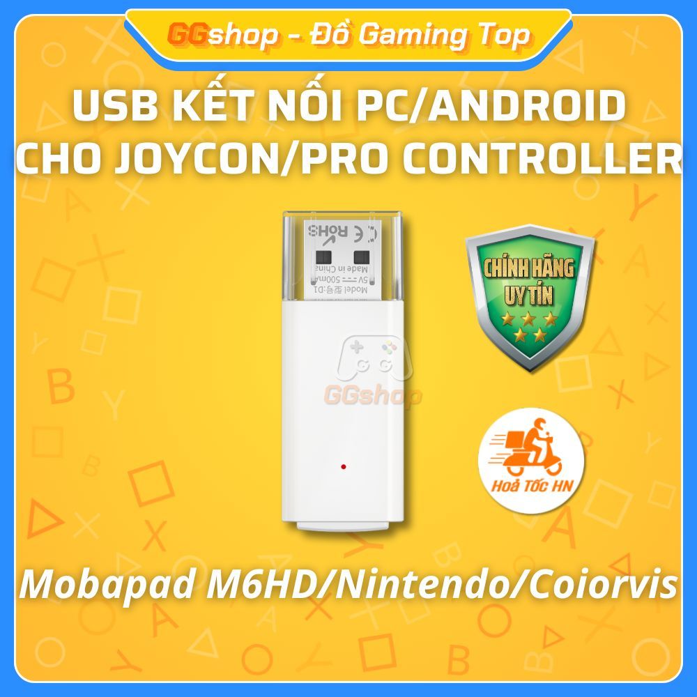 USB Kết Nối PC/Android với Mobapad M6HD/Joy-Con/Coiorvis/Pro Controller ...