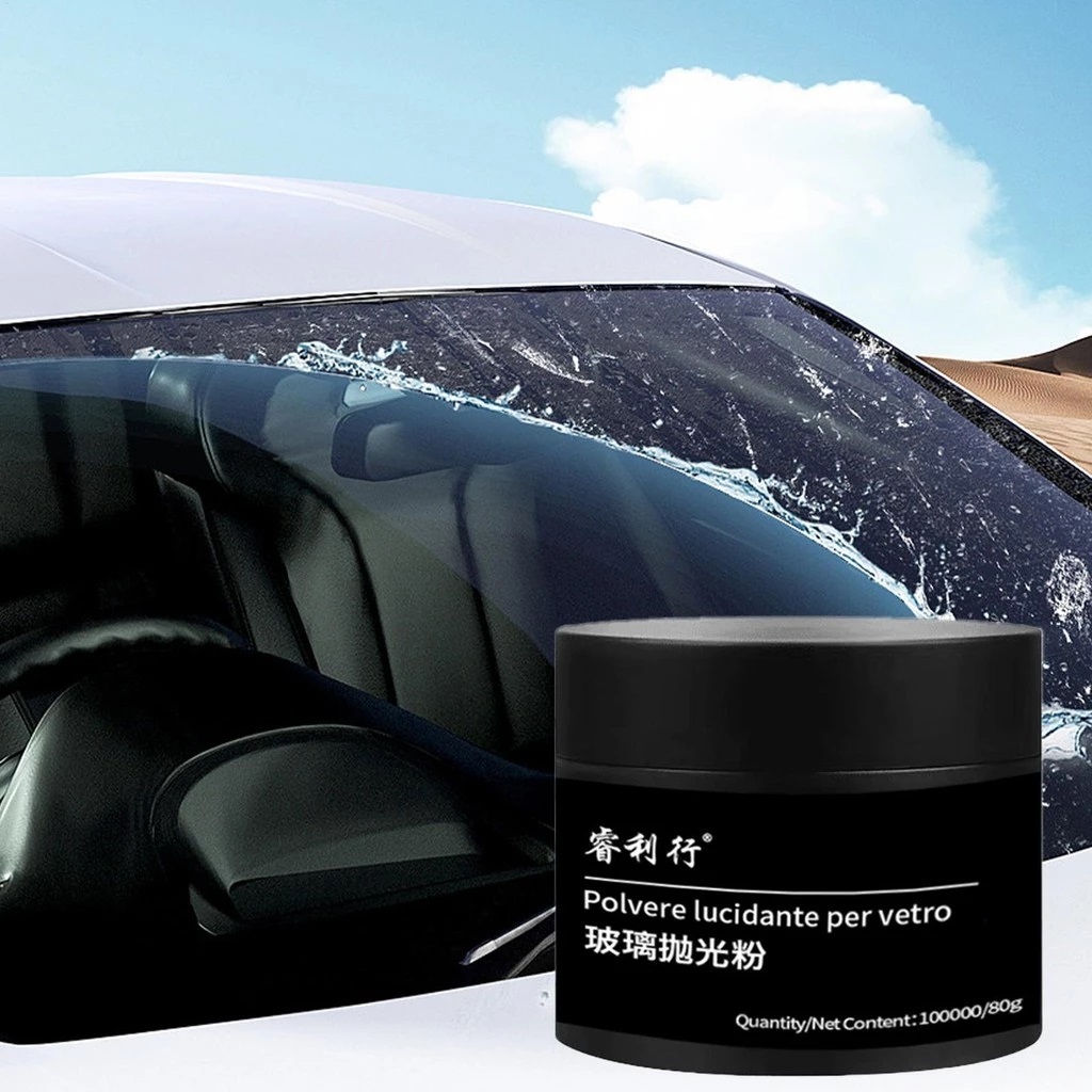 Bột Đánh Bóng Kính Chắn Gió  Bột Đánh Bóng Thủy Tinh Dầu Phim Tẩy Kính Ô Tô Chống Trầy Xước Sửa Chữa Phụ Kiện Chăm Sóc