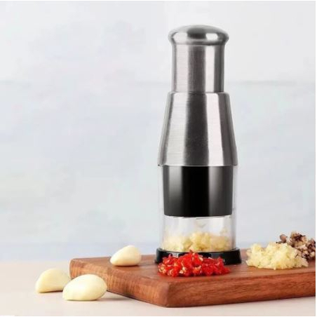 Dụng cụ nghiền tỏi băm tỏi CHOPPER VTB Shop Dụng cụ nghiền tỏi,nghiền ớt bằng tay bằng Thép Không Gỉ