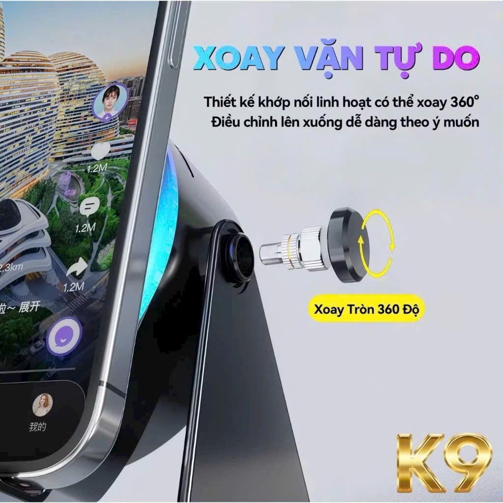 -LOA CẢM ỨNG K9 3 TRONG 1 – CHÂN ĐẾ ĐA NĂNG + LOA BLUETOOTH + PIN DỰ PHÒNG 🔥