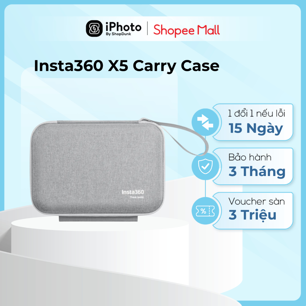 Hộp Đựng Bảo Vệ Camera Insta360 X5 Carry Case - Kháng Bụi Nước | Bảo Hành 3 Tháng