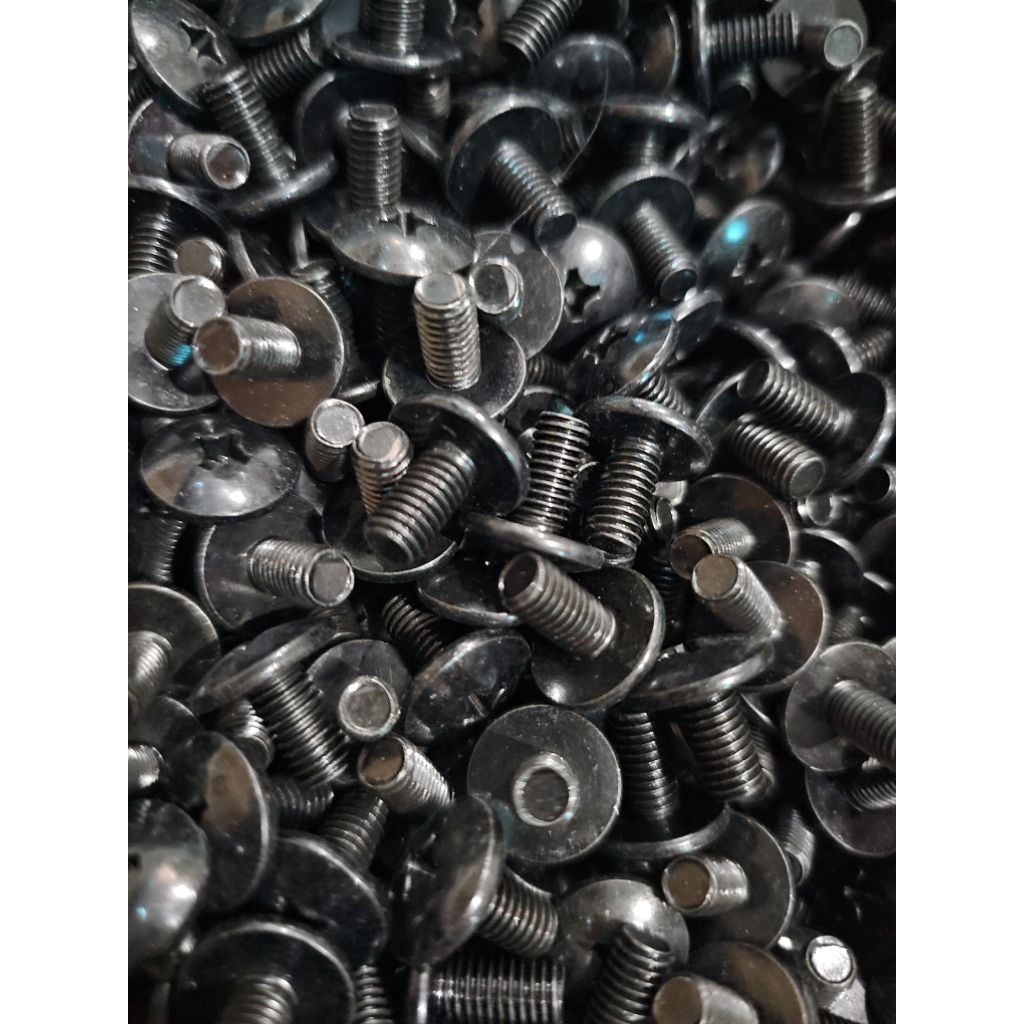 ốc dù bu lông m6×12 đen ren 1.25 ốc bất dàn áo wave 100 wave rsx wave s110 dream bắt các dòng xe hon đa
