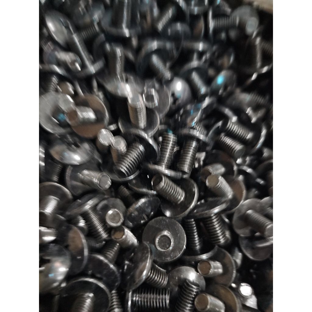 ốc dù bu lông m6×12 đen ren 1.25 ốc bất dàn áo wave 100 wave rsx wave s110 dream bắt các dòng xe hon đa