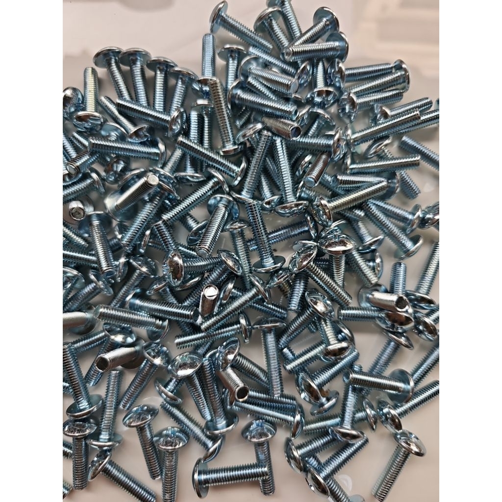 ốc dù bu lông m6×25 trắng ren 1.25 ốc bất dàn áo wave 100 wave rsx wave s110 dream bắt các dòng xe hon đa
