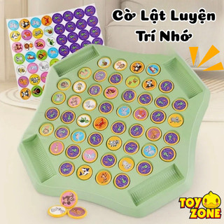 Đồ Chơi Cờ Lật Hình Động Vật Trái Cây Cho Bé Tương Tác 4 Người Chơi Giúp Phát Triển Tư Duy Trí Nhớ Và Nhận Biết Con Vật