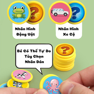 Đồ Chơi Cờ Lật Hình Động Vật Trái Cây Cho Bé Tương Tác 4 Người Chơi Giúp Phát Triển Tư Duy Trí Nhớ Và Nhận Biết Con Vật