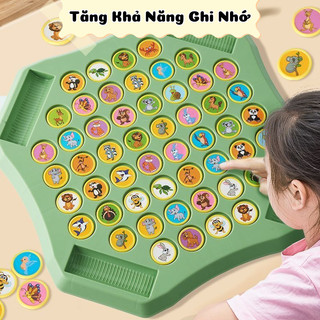 Đồ Chơi Cờ Lật Hình Động Vật Trái Cây Cho Bé Tương Tác 4 Người Chơi Giúp Phát Triển Tư Duy Trí Nhớ Và Nhận Biết Con Vật