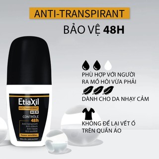 Lăn khử mùi nam EtiaXil Anti Transpirant Men 48H (50ml)