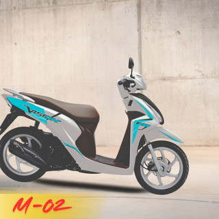 Decal tem rời dán xe Vision 2020-2026 trang trí nổi bật với thiết kế da dạng màu sắc M02