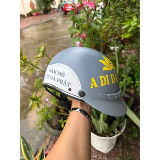 Nón Bảo hiểm không kính danh hiệu A DI ĐÀ PHẬT
