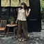 Quần kaki suông ARIN ống rộng tôn dáng QJ337