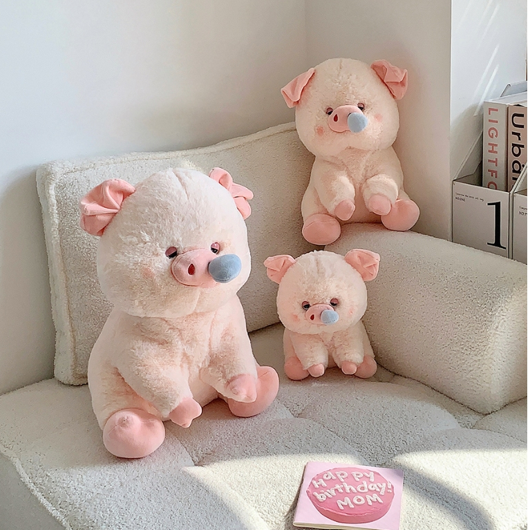 [ RÚT CHẬM ] Gấu bông heo hồng chảy nước mũi dễ thương, Thú nhồi bông lợn hồng chất liệu lông thỏ mềm mại