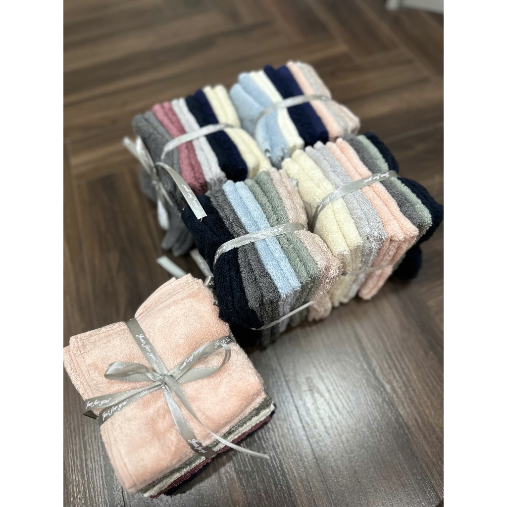 Set 10 Khăn Vuông Cotton Mềm Thấm Hút Cực Tốt Khăn Vuông Đa Năng