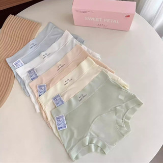 Hộp 5 Quần Boxer Nữ Chất Su Mềm Mịn Không Lộ Viền - Quần Bảo Hộ Dáng Đùi Cạp Cao Ôm Dáng AMYBRA L5422