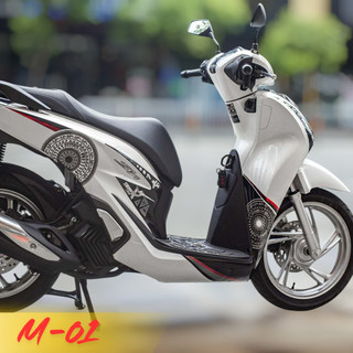 Tem rời dán xe Sh 2020-2026 mẫu thiết kế trống đồng, decal 3 lớp siêu dày bền màu M01