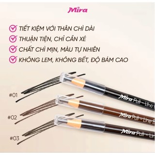 CHÌ MÀY XÉ 2 ĐẦU CHUỐT VÀ KẺ MÀY TIỆN LỢI MIRA B814