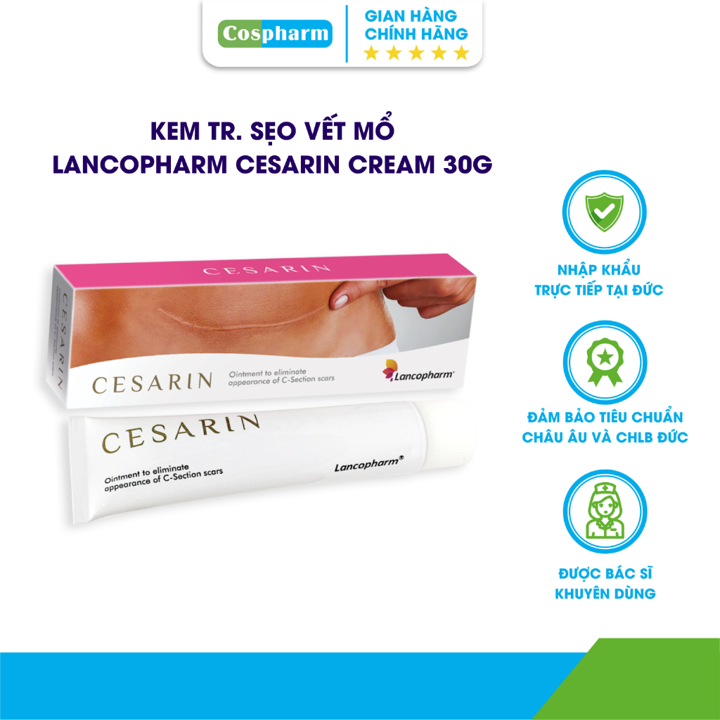 Kem Sẹo Phẫu Thuật Lancopharm Cesarin Ointment Làm Mờ Sẹo Sau Phẫu ...