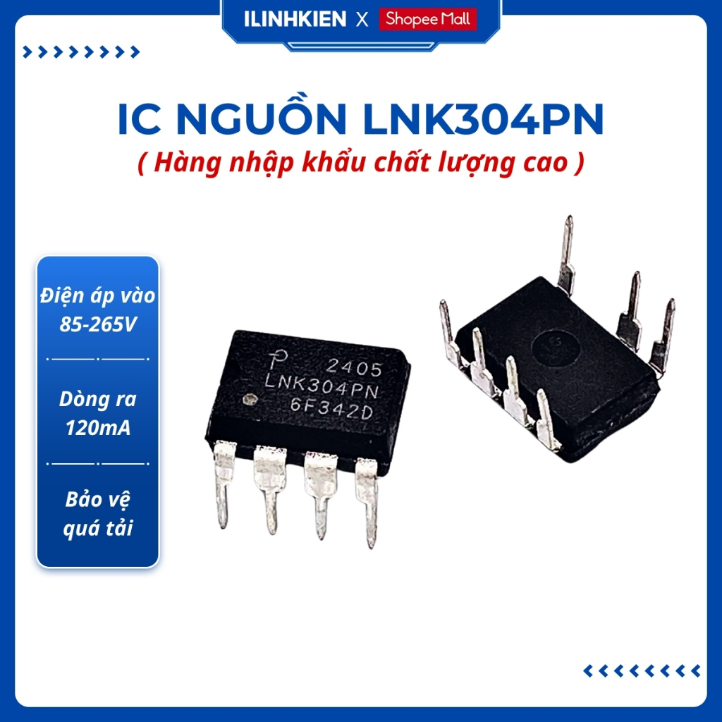 IC nguồn LNK304PN LNK304 nhập khẩu chính hãng đảm bảo chất lượng ilinhkien.