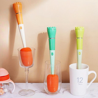 Bộ Cọ Rửa Bình Sữa, Chai Lọ, Ly Cốc 3 Trong 1 Đa Năng, Cọ Rửa Kèm Mút Tạo Bọt Làm Sạch Hiệu Quả
