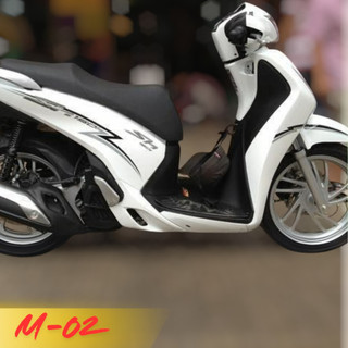 Decal tem xe Sh (đời 2017-2019) thiết kế chỉ sọc Performance, decal 3 lớp, giữ màu bền bỉ M02