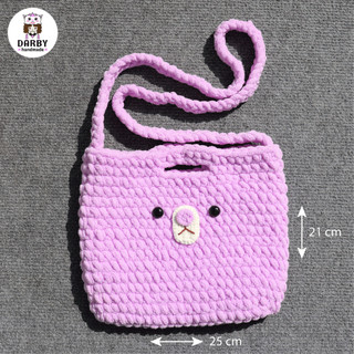(Đồ Handmade) Túi đeo vai màu tím - Quà tặng độc đáo - Darby Handmade