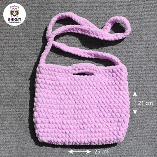 (Đồ Handmade) Túi đeo vai màu tím - Quà tặng độc đáo - Darby Handmade
