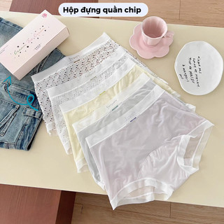 Set 5 Quần Lót Boxer Nữ Su Mềm Mát - Quần Lót Đùi Mặc Váy Không Viền Đóng Hộp Tiện Lợi HOMBRA L0221