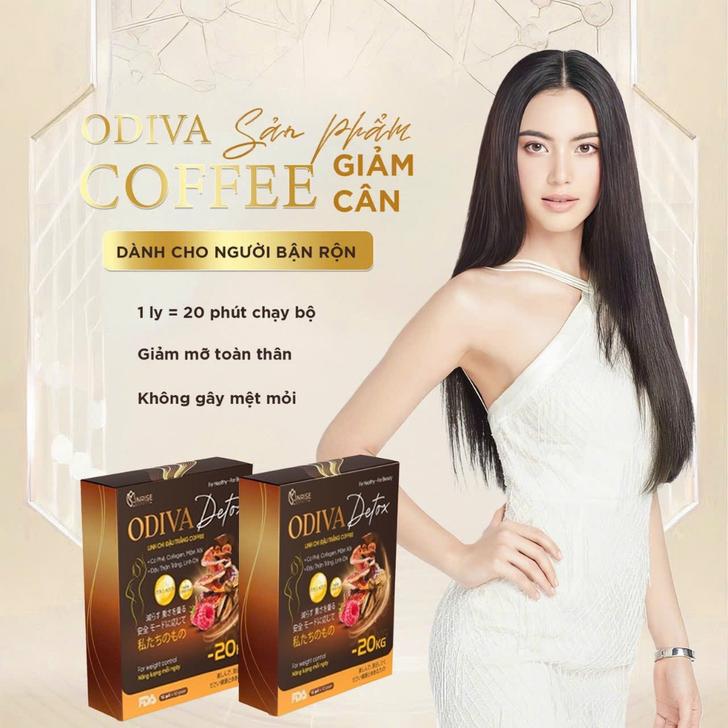 Cà phê Odiva Coffee nhanh cấp tốc an toàn hiệu quả tại nhà Hộp 15 Gói