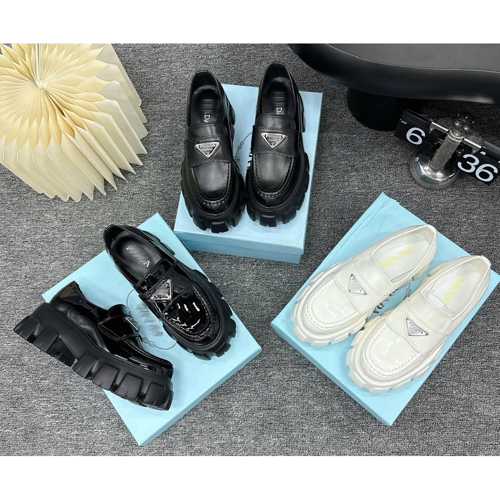 Giày oxford P.ra.da độn đế mai phương bùi