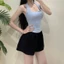 Quần Short Nỉ Mềm Cho Nữ Dày Dặn Cạp Chun Co Giãn, Quần Sooc Đùi Ống Rộng Cạp Cao Thu Đông-QSN001