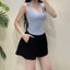 Quần Short Nỉ Mềm Cho Nữ Dày Dặn Cạp Chun Co Giãn, Quần Sooc Đùi Ống Rộng Cạp Cao Thu Đông-QSN001