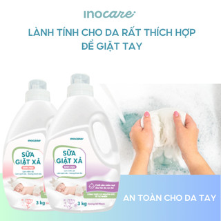 Nước Giặt Xả Sinh Học Inocare Dịu Nhẹ Cho Da Nhạy Cảm Hương Thơm Lâu Dung Tích 3000ml