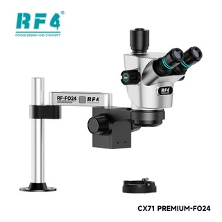 Kính hiển vi 3 mắt RF4 RF-CX71 Premium 6.5-65X kèm trục xoay F024 Thiết kế góc nghiêng 30°