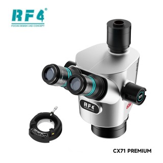 Kính hiển vi 3 mắt RF4 RF-CX71 Premium 6.5-65X kèm trục xoay F024 Thiết kế góc nghiêng 30°
