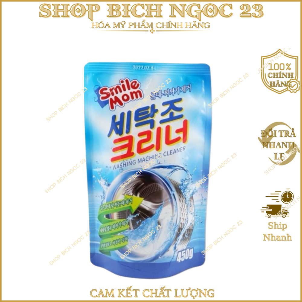 Bột Vệ Sinh máy giặt Hàn Quốc sát khuẩn khử mùi an toàn cho gia đình 450g