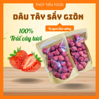 Dâu Tây Sấy Giòn 1kg – Trái Cây Sấy Nguyên Trái, Giòn Ngon, Hương Vị Tự Nhiên