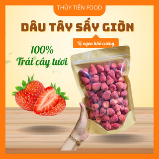 [TRỢ GIÁ SP MỚI]Dâu Tây Sấy Giòn Size trái nhỏ dễ thương không đường