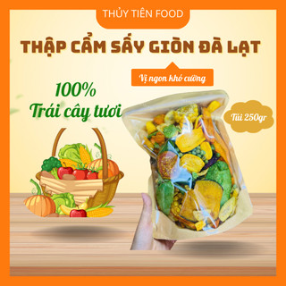 [Túi 250gr] Trái Cây Thập Cẩm Sấy Giòn Đà Lạt