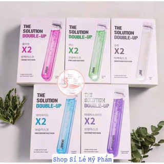 [Hộp 10 Miếng]Mặt nạ The Solution Double Up X2 Phục Hồi Tái Tạo Dưỡng Trắng Căng Mướt Trẻ Hóa Da