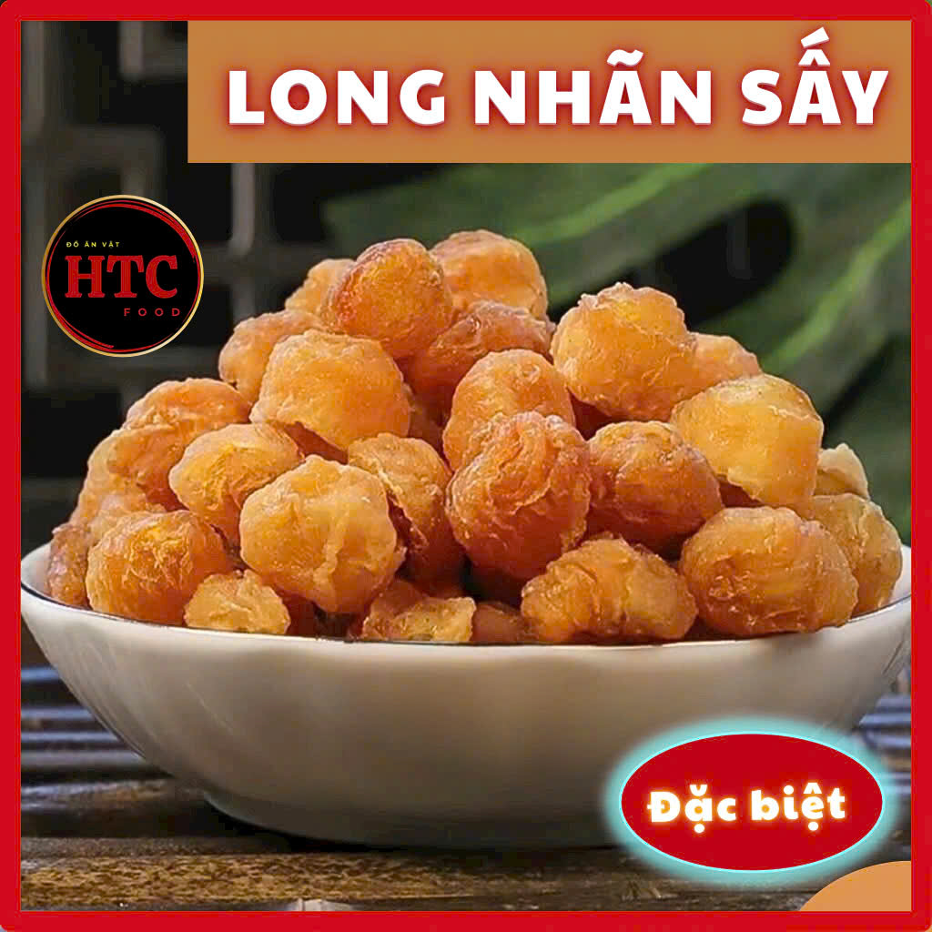 Long nhãn sấy khô Hưng Yên chuẩn loại 1, quả to dẻo ngọt thơm, hoa quả trái cây sấy dẻo từ HTC Food