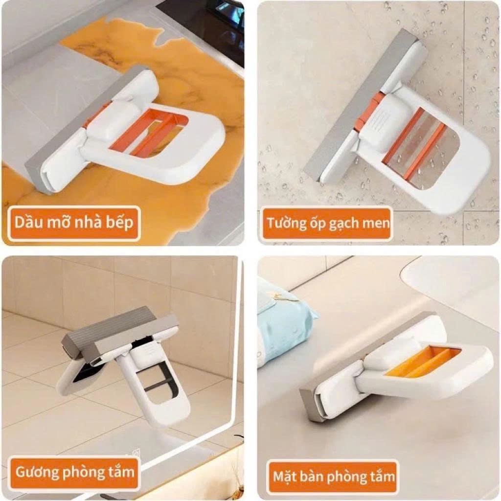 [Thế hệ mới] Mua 10 Tặng 1 Cây Lau Mini Thông Minh Siêu Tiện Lợi DASEP Dụng Cụ Lau Mặt Bếp, Mặt Kính Xốp Siêu Thấm Hút