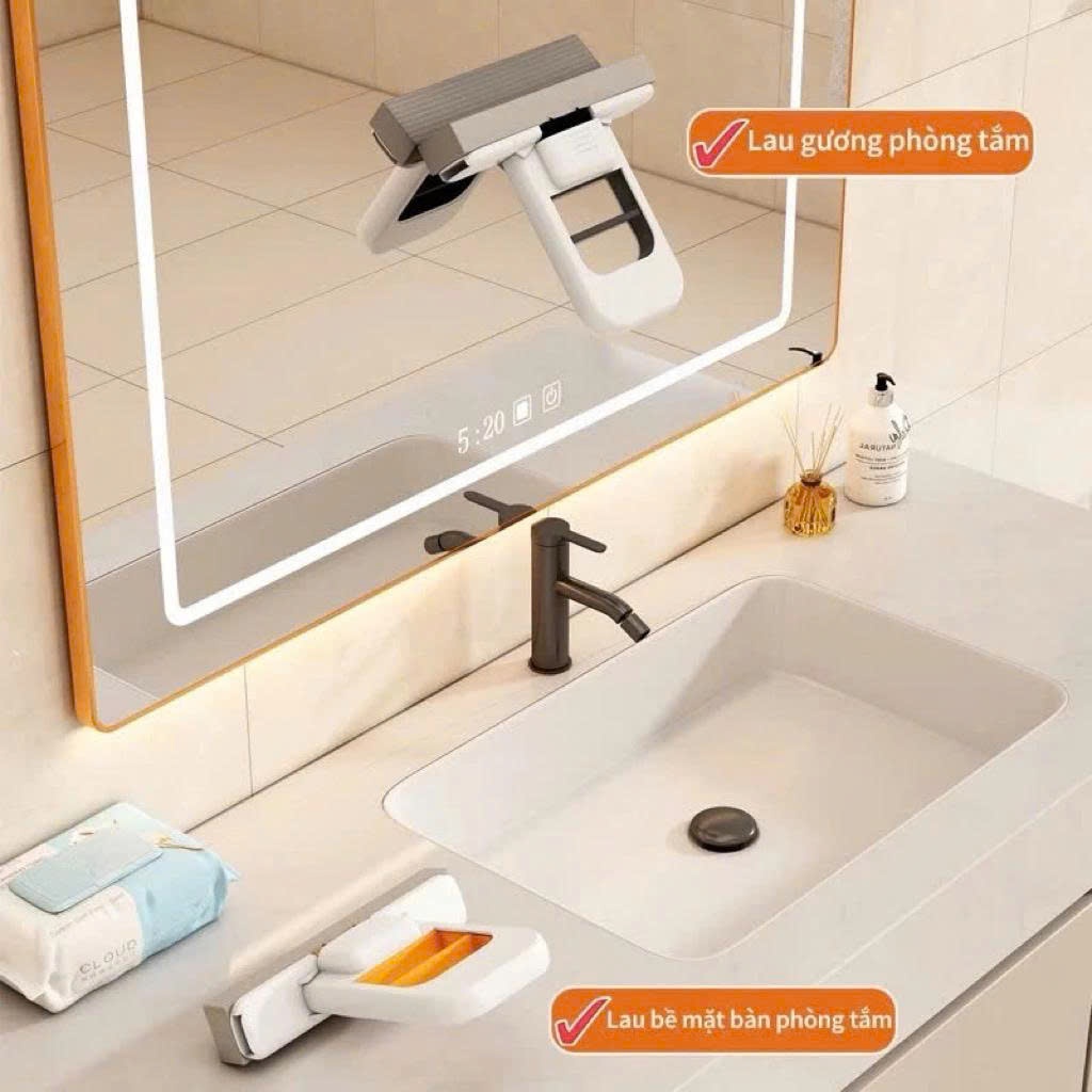 [Thế hệ mới] Mua 10 Tặng 1 Cây Lau Mini Thông Minh Siêu Tiện Lợi DASEP Dụng Cụ Lau Mặt Bếp, Mặt Kính Xốp Siêu Thấm Hút